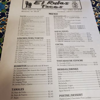 El Rulas Tacos - Mexican Near Me - Manassas, Virginia El Rulas Tacos - Mexican Near Me - Manassas, Virginia