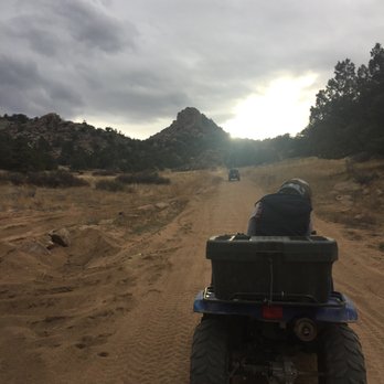 Play Dirty ATV Tours - About to let it rip on this long stretch of pathway - ATV Rentals/Tours Near Me - Cotopaxi, Colorado