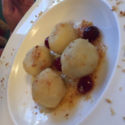 Trattoria Sale e Pepe - The cherry gnocchi. Cinnamon comes on the side.
