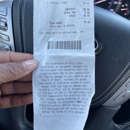 The service I paid for and nowhere on my receipt reads we don't cover tires when I paid for that service The service I paid for and nowhere on my receipt reads we don't cover tires when I paid for that service