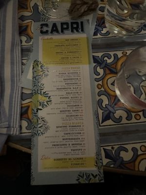 Menu photo 8 Bar Capri West Palm Beach, FL