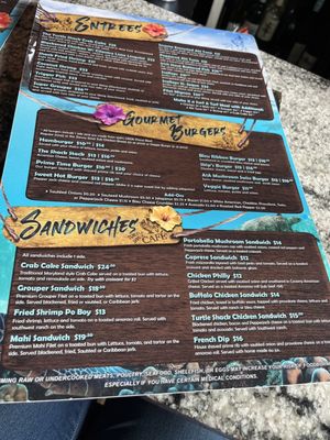 Menu photo 3 Turtle Shack Palm Coast, FL