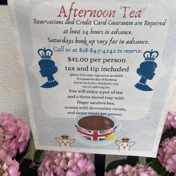 The Book & Bee - Afternoon tea menu - Cafes Near Me - Hendersonville, North Carolina