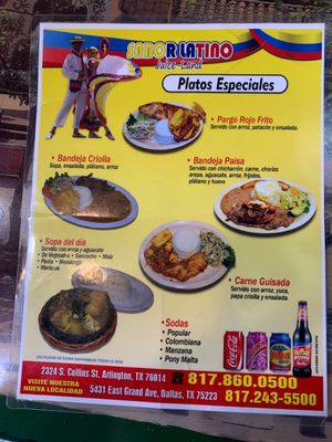 Menu photo 3 Sabor Latino - Dallas Dallas, TX Menu photo 3 Sabor Latino - Dallas Dallas, TX