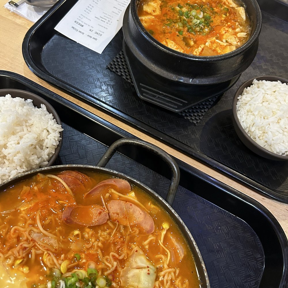 bottom left: 23. Budae Jjigae top right: 28. SoonTofu Jjigae