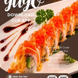 Yuyo Japanese Restaurant - Download and Show our store app to get 5% discount for dine-in or takeout. Use the QR codes below to download.