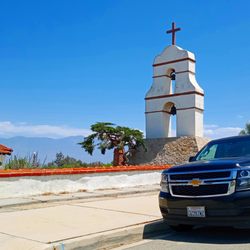 Superior Ride Limo - Our Redlands Suburban at The Asistencia historic mission on Barton Road in Redlands.  Photo: Larry R. Erickson