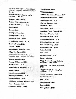 Menu photo 1 OL' West Cafe Bakersfield, CA
