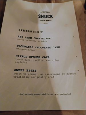 Menu photo 1 Shuck Seafood and Raw Bar Halifax, NS Menu photo 1 Shuck Seafood and Raw Bar Halifax, NS