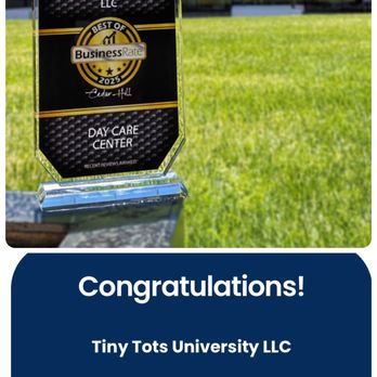 Tiny Tots University - Tiny Tots University received the award for Best Day Care Center in Cedar Hill! - Child Care & Day Care Near Me Tiny Tots University - Tiny Tots University received the award for Best Day Care Center in Cedar Hill! - Child Care & Day Care Near Me