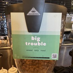 They use counter culture big trouble beans for their latte. Amazing. They use counter culture big trouble beans for their latte. Amazing.