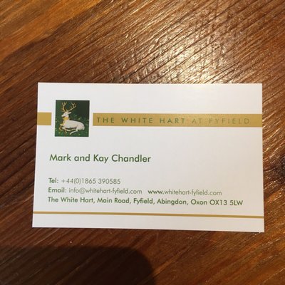 The White Hart at Fyfield by null