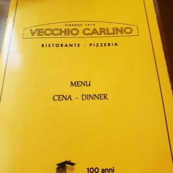 Vecchio Carlino - Menu - Italian Near Me - Florence, FI