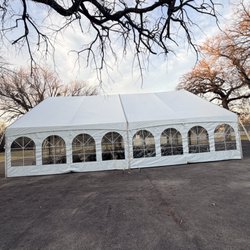 DFW Main Attractions - 40x40 structured tent with cathedral window walls