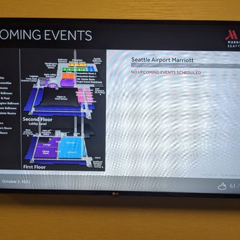 Seattle Airport Marriott - No events but perfect map of the hotel - Hotels Near Me - Seattle, Washington
