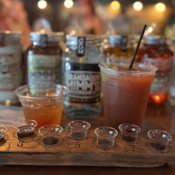 Grandaddy Mimm's Distilling - Moonshine flight, Old Fashioned, Bloody Mary. - Distilleries Near Me - Blairsville, Georgia Grandaddy Mimm's Distilling - Moonshine flight, Old Fashioned, Bloody Mary. - Distilleries Near Me - Blairsville, Georgia