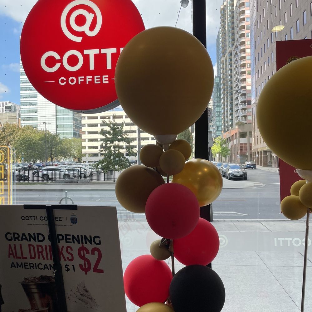 Cotti Coffee - balloons in the window of a coffee shop - Coffee & Tea Near Me - Toronto, Ontario Cotti Coffee - balloons in the window of a coffee shop - Coffee & Tea Near Me - Toronto, Ontario
