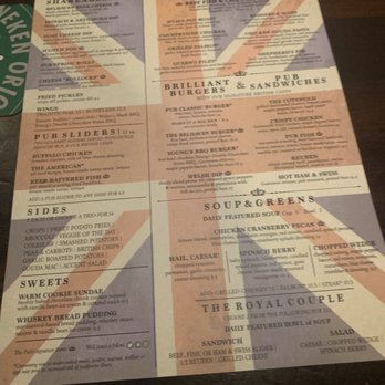 The Pub - Orlando - The pub menu - British Near Me - Orlando, Florida