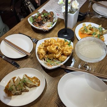 AKA - Filet mignon potstickers, firecracker shrimp, chicken karaage and crab ragoon. - Asian Fusion Near Me - San Diego, California