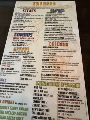 Menu photo 1 Yo Mama's Grill Socorro, NM