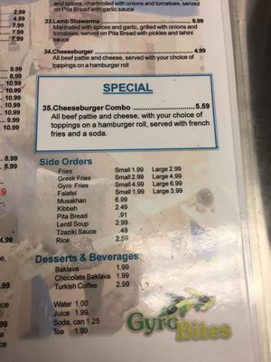 Menu photo 3 Gyro Bites Tacoma, WA