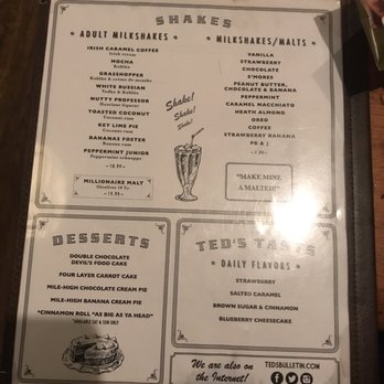 Ted's Bulletin 14th - Adult shakes - Breakfast & Brunch Near Me - Washington, DC, District of Columbia