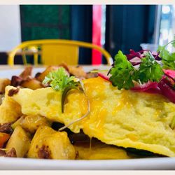 Lola Cafe - Your Garden Vegetables Omelette is served. #greatphoto #yelp