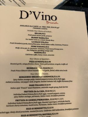 Menu photo 1 D'Vino Madison, WI