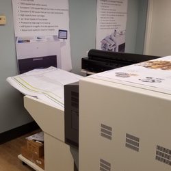 Metro Office Systems - Kip 900 rear stacker at Metro Wide Formats showroom.