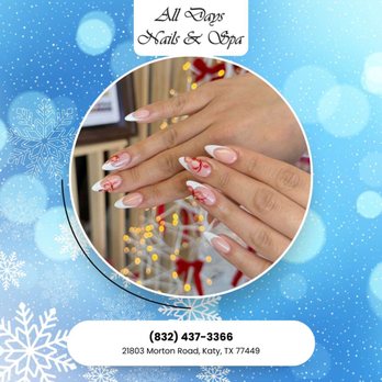All Days Nails and Spa - Texture, tone, and timeless art. Give your hands a seasonal glow-up that pairs perfectly with your winter layers. Book now - Nail Salons Near Me - Katy, Texas All Days Nails and Spa - Texture, tone, and timeless art. Give your hands a seasonal glow-up that pairs perfectly with your winter layers. Book now - Nail Salons Near Me - Katy, Texas