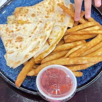 Mas Fuego - Cheesy Quesadillas with Fries (Kids menu) - Mexican Near Me - Fremont, California Mas Fuego - Cheesy Quesadillas with Fries (Kids menu) - Mexican Near Me - Fremont, California