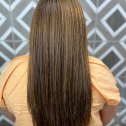 Empowered Hair Studio - Color, highlights, tone, trim and K-18 peptide repairing treatment on my moms hair has given it new life.