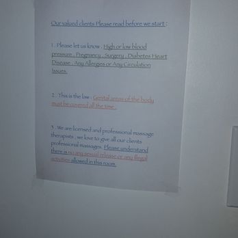 Wellness Massage Spa - Sign posted in massage room...love this. Lol - Reflexology Near Me - New Orleans, Louisiana Wellness Massage Spa - Sign posted in massage room...love this. Lol - Reflexology Near Me - New Orleans, Louisiana