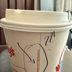 Wendy's - A joke of a slogan for this size for coffee, an adult beverage. Kids meal gets a bigger size.