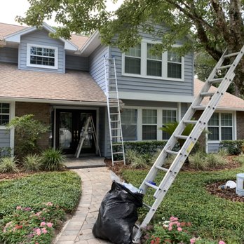 Llanes Painting Services - Painted this beautiful home in longwood exterior all siding - Painters Near Me Llanes Painting Services - Painted this beautiful home in longwood exterior all siding - Painters Near Me