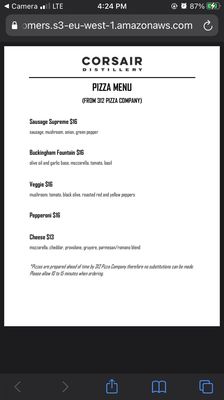 Menu photo 6 Corsair Distillery Nashville, TN Menu photo 6 Corsair Distillery Nashville, TN