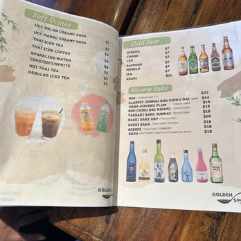 Golden Spoon - Drink menu - Thai Near Me - Manteca, California Golden Spoon - Drink menu - Thai Near Me - Manteca, California