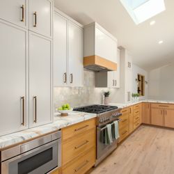 Superior Tile and Stone - A beautiful large kitchen with slab countertops