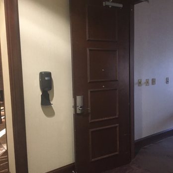 Sheraton Augusta Hotel - Hand sanitizer at conference room entrance - Hotels Near Me - Augusta, Georgia