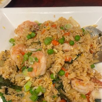 Laos Thai Kitchen - Spicy Basil Fried Rice with Shrimp!!! - Thai Near Me - Lowell, Massachusetts