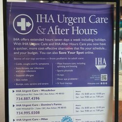 IHA Family & Internal Medicine - WestArbor - The Urgent Care facilities will take anybody, even if they're not established patients.