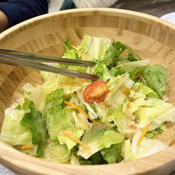 Tada - Complimentary salad - very dressed up! - Korean Near Me - New York, New York