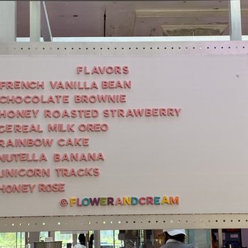 Flower & Cream - Ice Cream & Frozen Yogurt Near Me - Houston, Texas