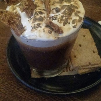 Culinary Dropout - S'mores pudding with little toffee bits sticking out of the marshmellow. Comes with gormet Graham crackers. - New American Near Me - Austin, Texas Culinary Dropout - S'mores pudding with little toffee bits sticking out of the marshmellow. Comes with gormet Graham crackers. - New American Near Me - Austin, Texas
