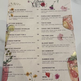 Wildflower - Drink menu - Cafes Near Me - Flower Mound, Texas Wildflower - Drink menu - Cafes Near Me - Flower Mound, Texas
