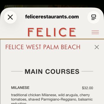 Felice West Palm Beach - Italian Near Me - West Palm Beach, Florida Felice West Palm Beach - Italian Near Me - West Palm Beach, Florida