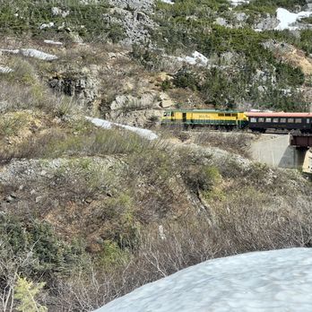 Alaska 360 - Our train about to enter the tunnel. - Tours Near Me