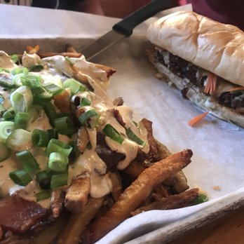 Pedal and Tap - Tuk Tuk sandwich with mucky fries - Canadian (New) Near Me - Kimberley, British Columbia Pedal and Tap - Tuk Tuk sandwich with mucky fries - Canadian (New) Near Me - Kimberley, British Columbia