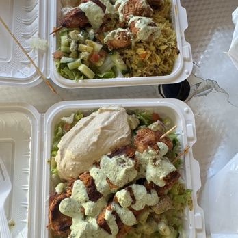 King of Kabab - Chicken Kebab plate and salad - Mediterranean Near Me - Berkeley, California