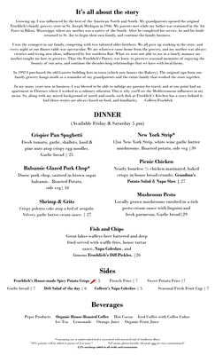 Menu photo 5 Froehlich's Kitchen & Pantry Three Oaks, MI